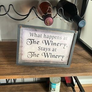 Wine Lover Hanging Wooden Home Decor Sign